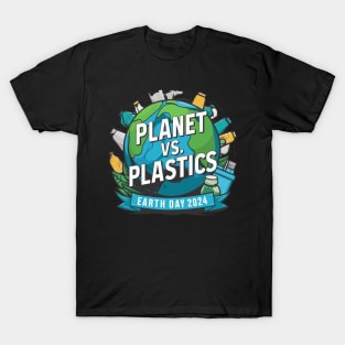 Earth Day 2024 Planet VS Plastics Men Women Kids Cute T-Shirt